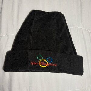 Vintage Disney World Black Beanie Hat